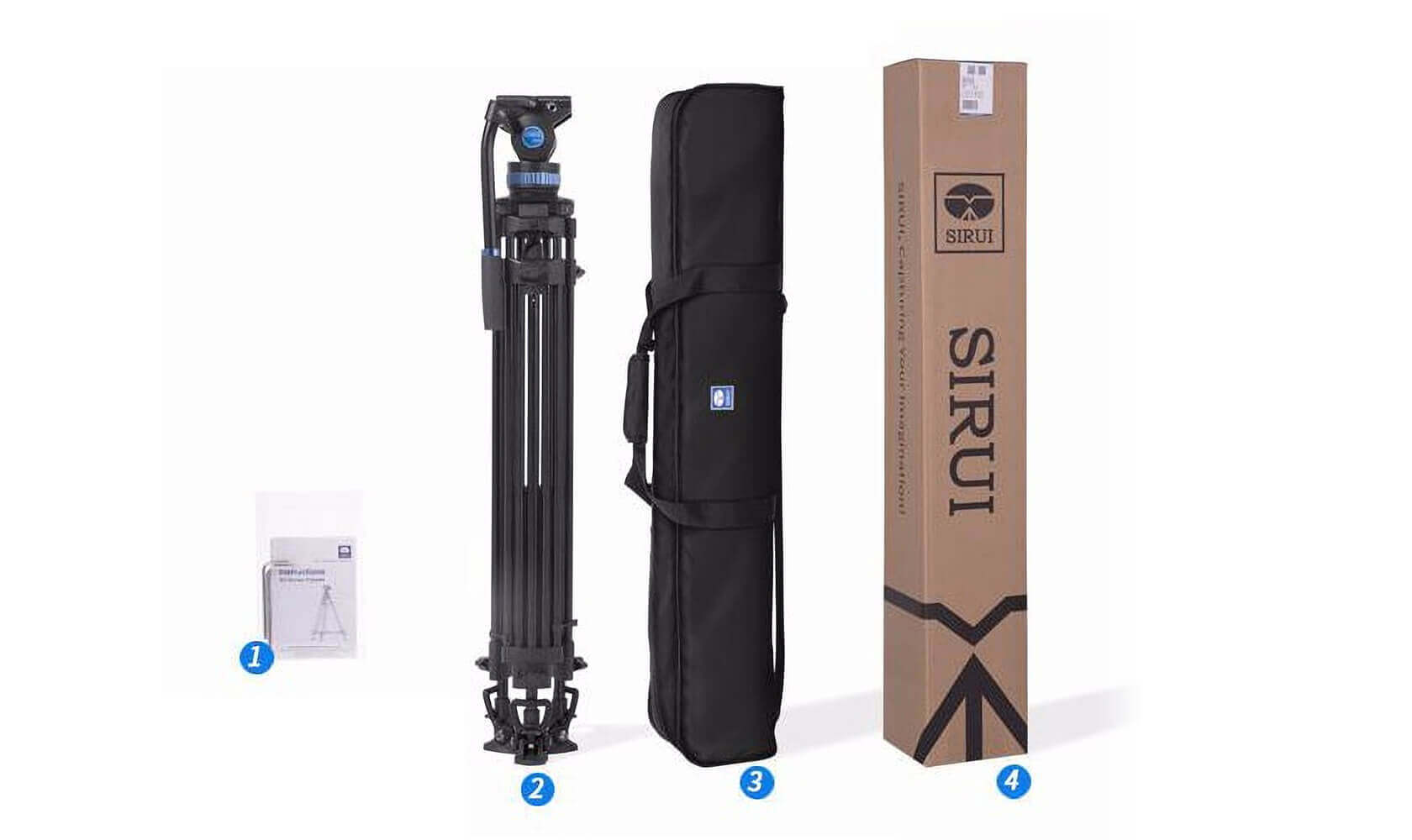 sirui-sh25-videostativ-aluminium-fluidkopf-75-mm-10-kg image 6