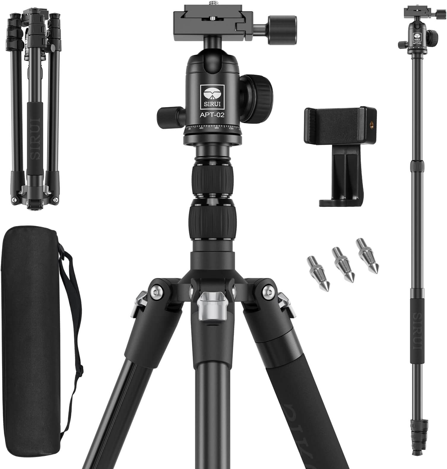 sirui-apt-02-stativ-einbeinstativ-alu-2m-mit-kugelkopf image 1