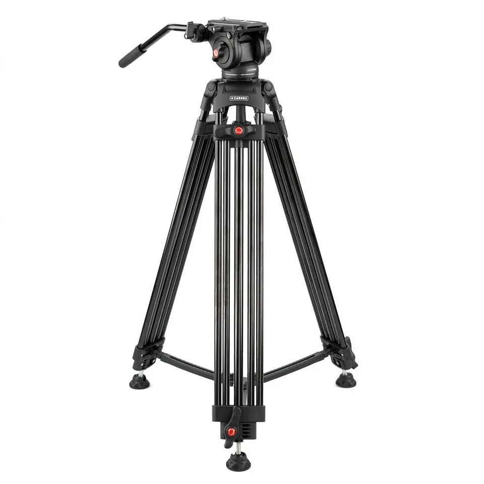 caruba-videostar180-videostativ-180-cm-mit-fluidkopf image 1