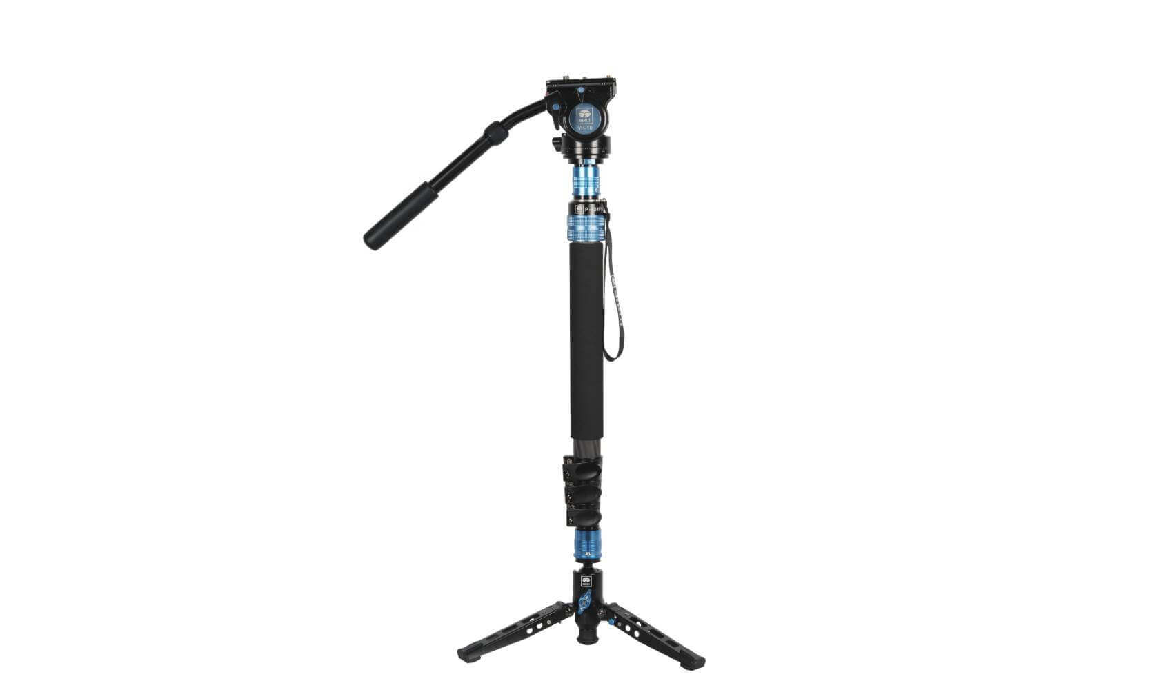 sirui-p-424fs-vh-10-carbon-einbeinstativ-mit-vh-10-fluidkopf image 1