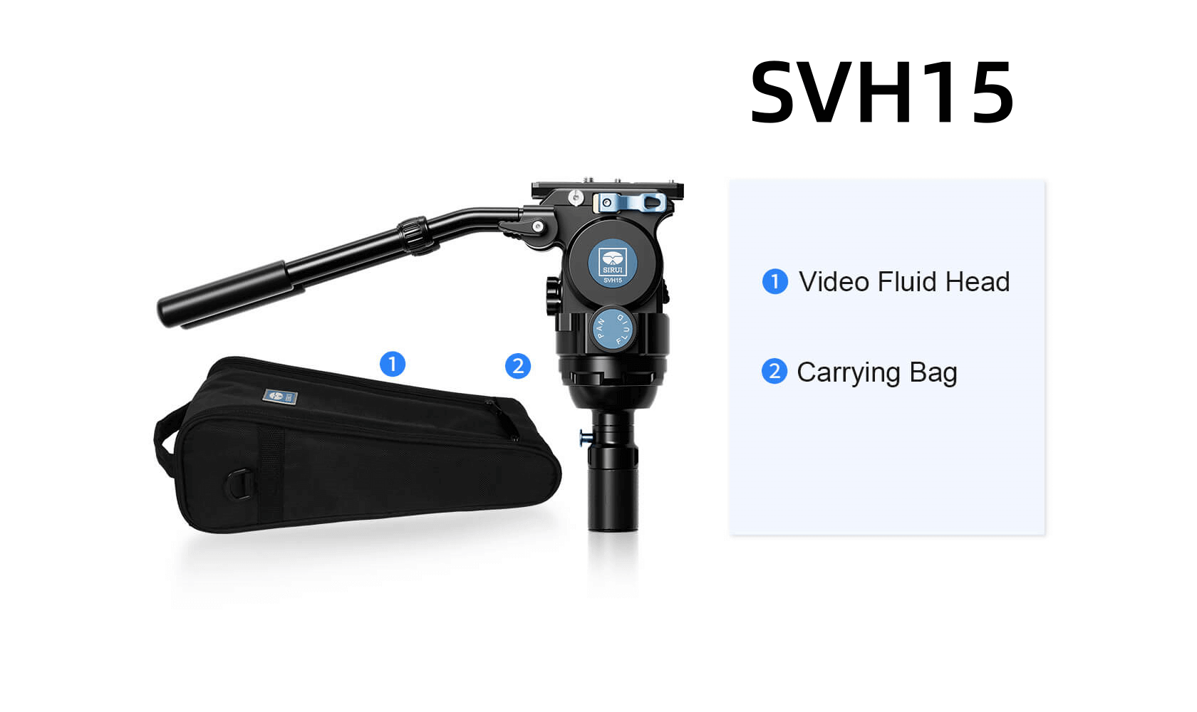 sirui-svh15-videokopf-fluid-neiger-alu-4-15-kg image 6