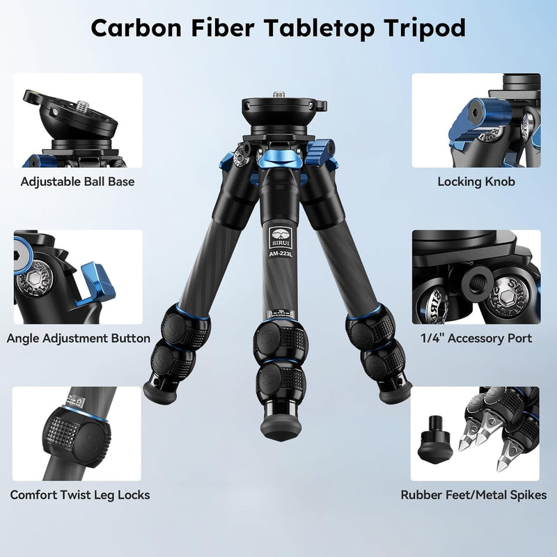 sirui-am-223l-carbon-mini-stativ-15-kg-tischstativ image 2